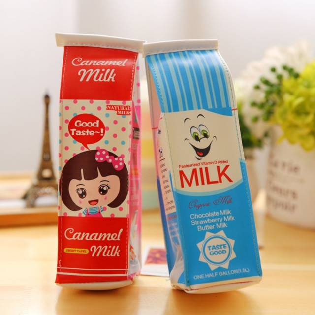 Milk Carton Pencil Case // 10 Unique & Creative Pencil Cases Designs