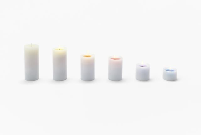 Nendo Sunset Pillar Candles // 10 Cool & Creative Candle Designs For Love, Romance & Home Decor