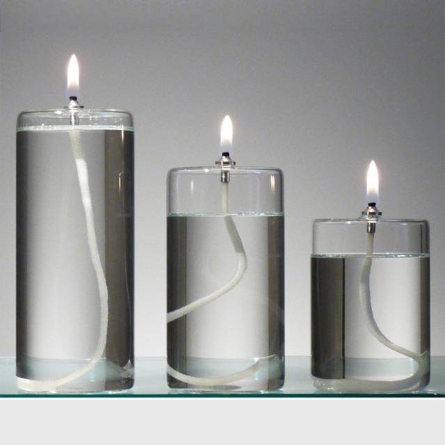 Transparent Refillable Glass Candles // 10 Cool & Creative Candle Designs For Love, Romance & Home Decor