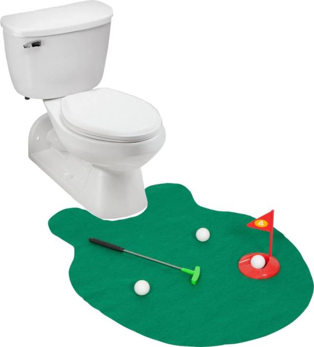 Potty Putter Toilet Golf Game // 10 CREATIVE Bathroom Toilet Games You Can Play While Fighting Constipation