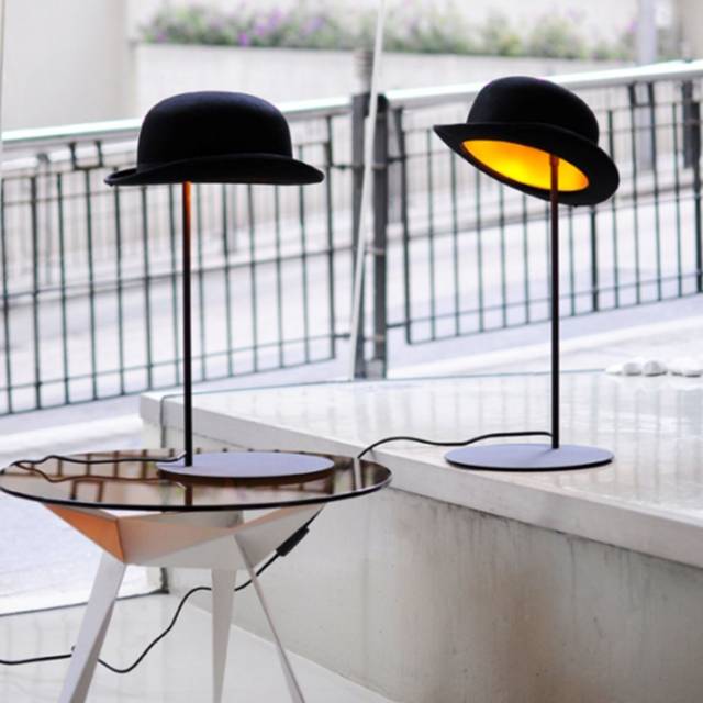 Jeeves Tipping Hat Table Lamp // 10 CREATIVE & Funky Lighting Designs That Will Make Your Home Incredible