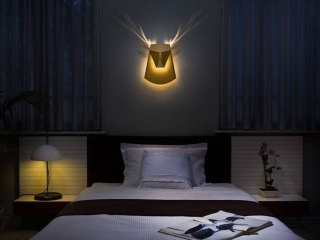 LED Aluminum Deer Head Lighting Fixture // 10 CREATIVE & Funky Lighting Designs That Will Make Your Home Incredible