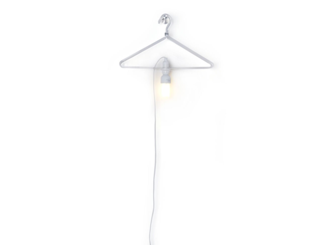 Innovative Clothes Hanger Lamp Lighting // 10 CREATIVE & Funky Lighting Designs That Will Make Your Home Incredible