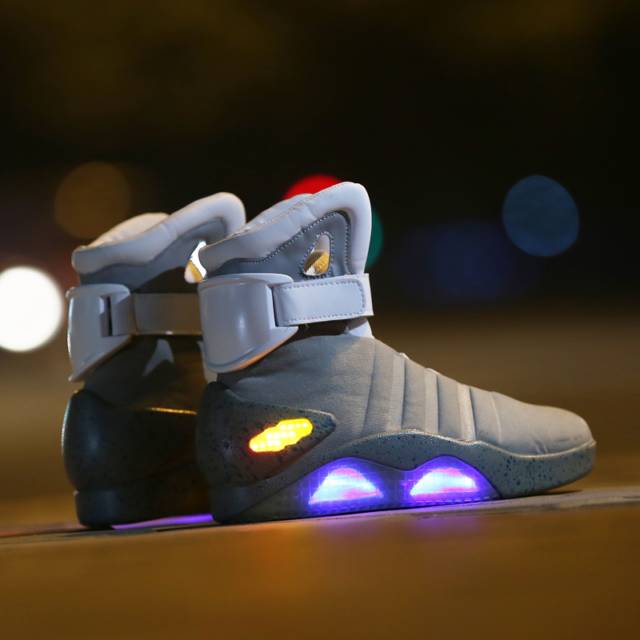 Marty McFly Back To The Future 2 Light Up Shoes // 10 LED Shoes That Light Up At The Bottom And Change Colors Like Crazy