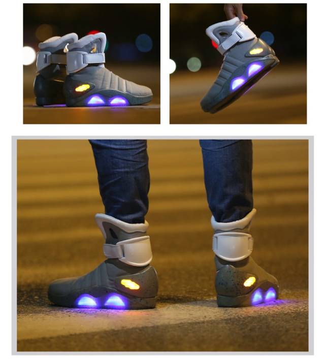 Marty McFly Back To The Future 2 Light Up Shoes // 10 LED Shoes That Light Up At The Bottom And Change Colors Like Crazy