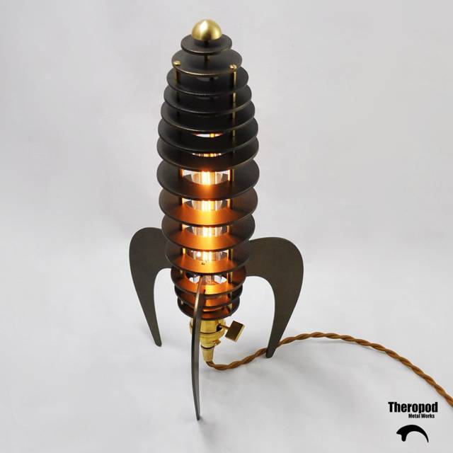 The Steampunk Rocket Lamp // 10 Creative STEAMPUNK Decor Accessories & Ideas That Will Change Your Timeline Forever