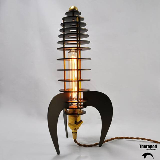 The Steampunk Rocket Lamp // 10 Creative STEAMPUNK Decor Accessories & Ideas That Will Change Your Timeline Forever