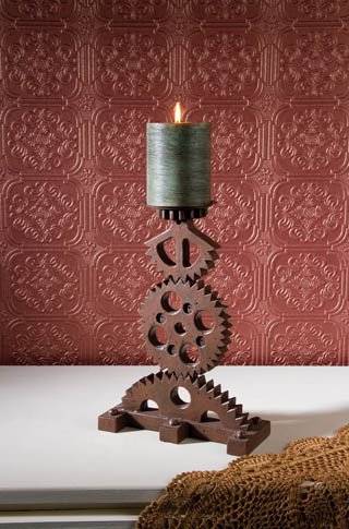 Steampunk Candle Holder // 10 Creative STEAMPUNK Decor Accessories & Ideas That Will Change Your Timeline Forever