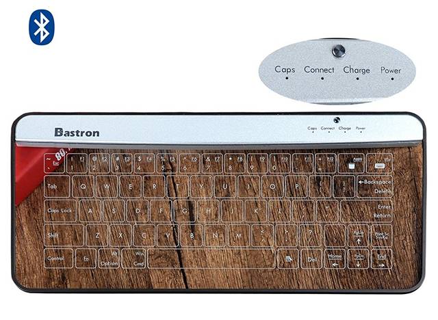 Bastron Transparent Touch Glass Keyboard // 10 Unique & Cool Computer Keyboards That Will Transform Your Computing Forever