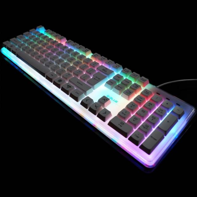 E-3lue Waterproof Colorful Backlit Professional LED 8-Color Keyboard With Strong Illumination // 10 Unique & Cool Computer Keyboards That Will Transform Your Computing Forever