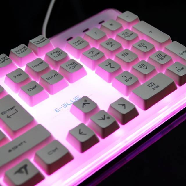 E-3lue Waterproof Colorful Backlit Professional LED 8-Color Keyboard With Strong Illumination // 10 Unique & Cool Computer Keyboards That Will Transform Your Computing Forever