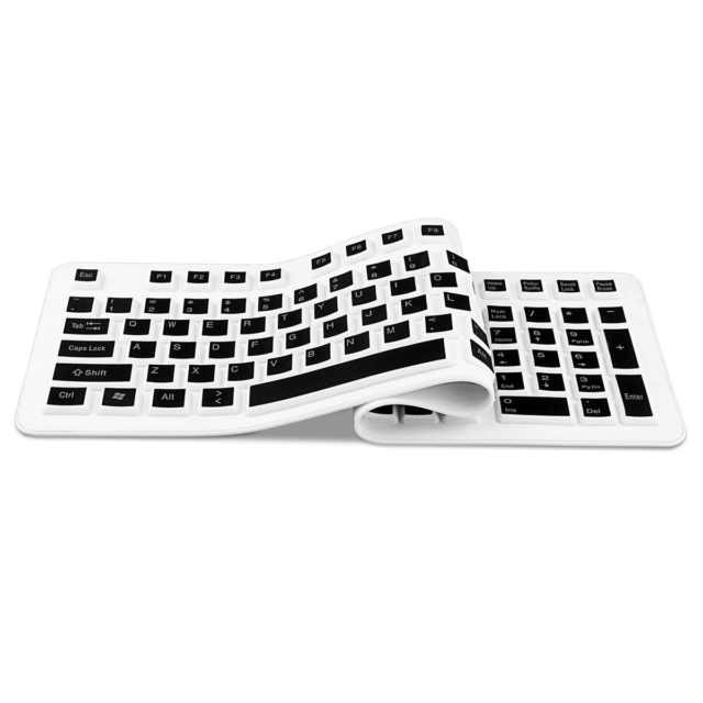 Flexible, Rollable, Foldable Silicon Keyboard // 10 Unique & Cool Computer Keyboards That Will Transform Your Computing Forever