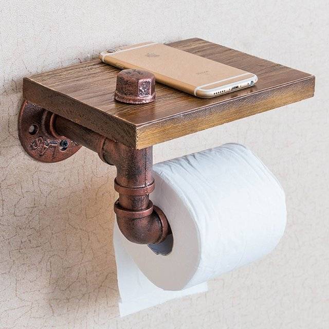 Rustic Toilet Paper Roll Holder // 10 UNIQUE Toilet Paper Holder Designs That Will Transform Your Bathroom Forever