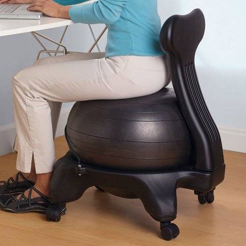 Back Friendly Exercise Balance Ball Chair // 10 Uniquely FUNKY Chair Designs That Will Transform Your Sitting Experience Forever