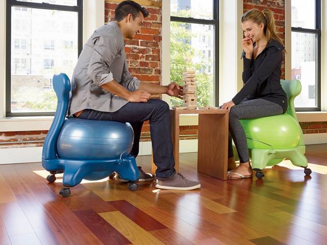 Back Friendly Exercise Balance Ball Chair // 10 Uniquely FUNKY Chair Designs That Will Transform Your Sitting Experience Forever