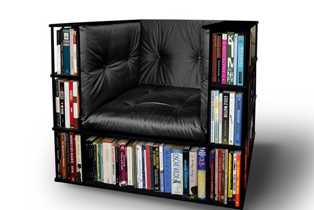 The Bookcase Chair // 10 Uniquely FUNKY Chair Designs That Will Transform Your Sitting Experience Forever
