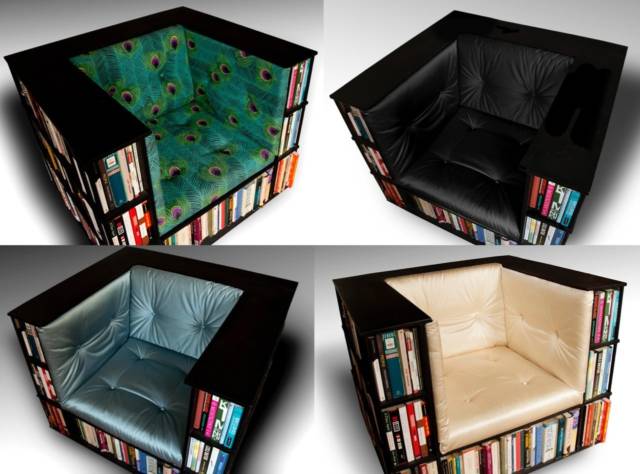 The Bookcase Chair // 10 Uniquely FUNKY Chair Designs That Will Transform Your Sitting Experience Forever