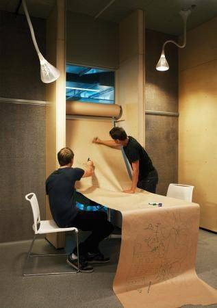Huge Brainstorming Kraft Paper Roll // 10 Creative Office Space Design Ideas