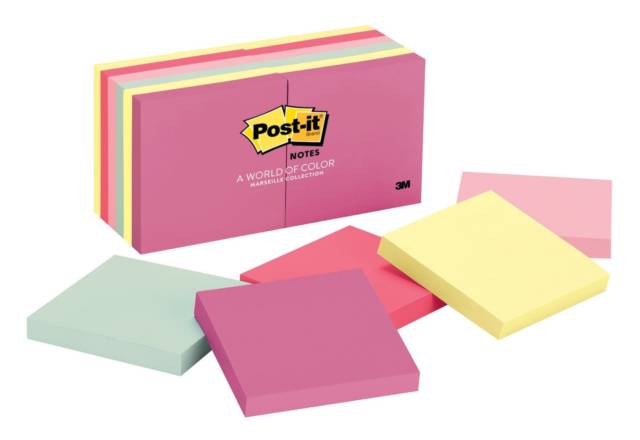 Colored Post-It Sticky Notes // 10 Creative Office Space Design Ideas