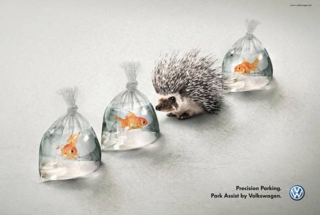 Parking Assist, Volkswagen Print Ads // Creative Print Ad Campaigns & Advertisements