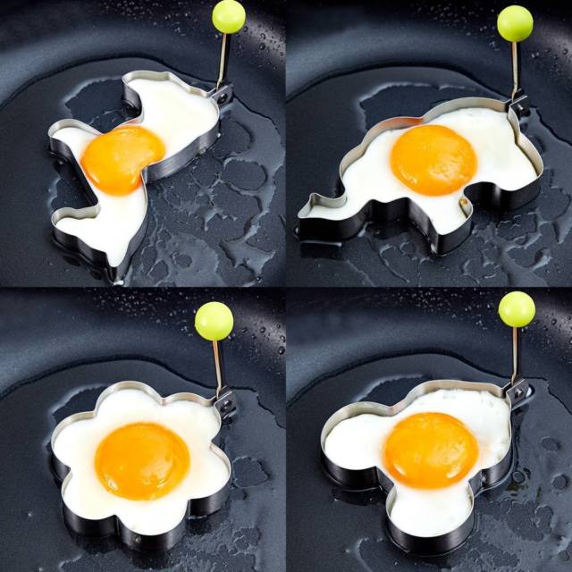 Stainless Steel Metal Egg Mold Sets // 10 Creative EGG Molds For Fried & Boiled Eggs That Will Make Your Meals A HIT