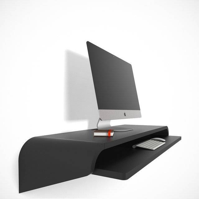 The Minimalist Wall Desk Work Station // 10 Minimalist Home Decor Ideas That Will Turn Your Home Into A Paradise