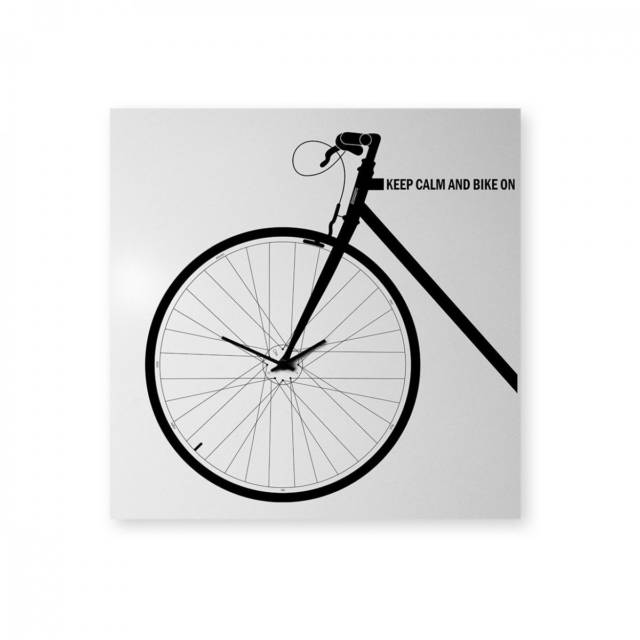 Poster-Like Bicycle Clock // 10 MOST Creative Clocks That Will Inspire Your Time