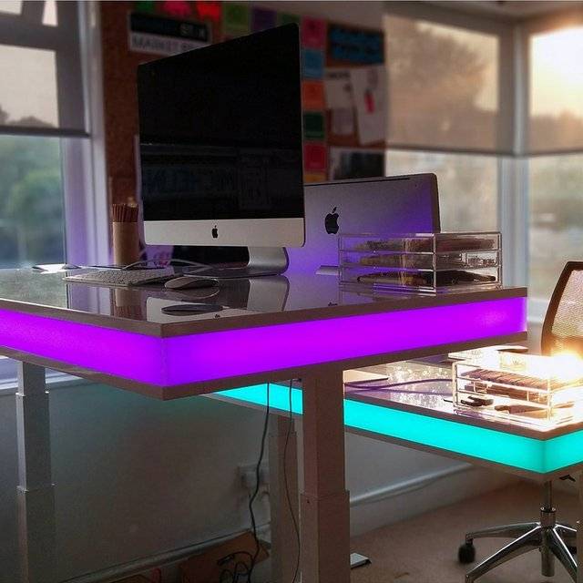 Innovative Interactive Auto Height-Adjusting Smart Desk Table // 10 Best SMART Home Technology Devices That Will Connect Your Home Forever