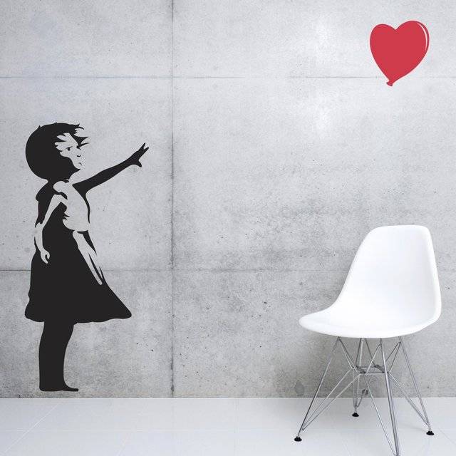 Banksy Love Floats Wall Decal // 10 CREATIVE Art Lover Gifts That Would Amaze Even Van Gogh
