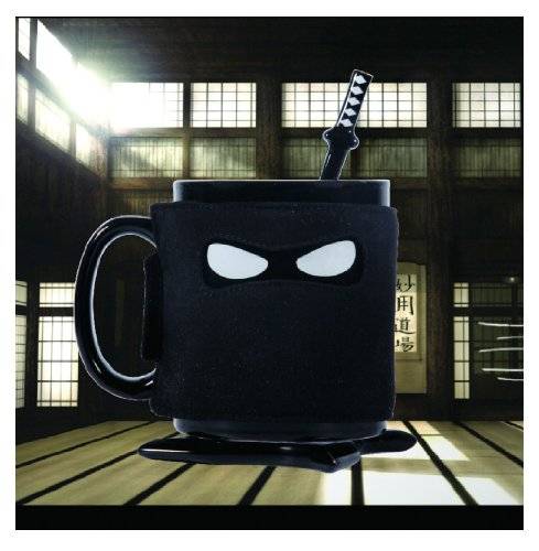 The Thumbs Up Ninja Coffee Mug With Cool Ninja Gear // 10 UNIQUE & Cool Coffee Mugs That Will Fill Your Mouth With Goodness