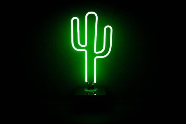Desktop Cactus Cool Neon Sign // 10 Cool NEON Art Lights That Will Transform Your Walls Forever