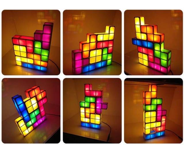 Creative Gaming Tetris Lights Neon // 10 Cool NEON Art Lights That Will Brighten Your Inspiration