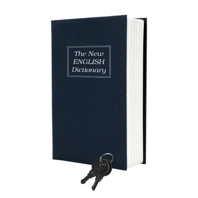 New England Dictionary Diversion Secret Book Safe & Key Lock // 10 CREATIVE Secret Safe Box Designs That Will Hide Your Money Like Never Before