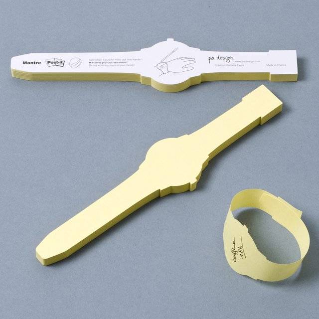 Creative Wrist Watch Shaped Sticky Note // 10 FUN & Cool Sticky Post It Notes That Will Spur Your Creativity Like Crazy