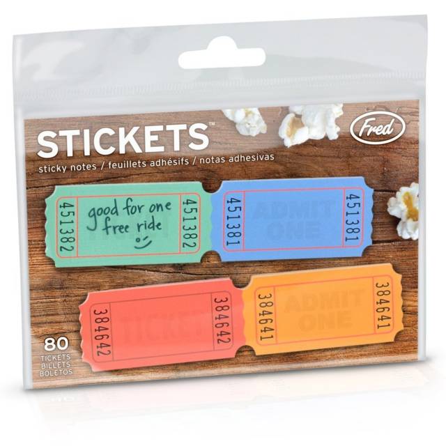 Handy & Cool Ticket Sticky Notes Designs // 10 FUN & Cool Sticky Post It Notes That Will Transform Your Memory Forever