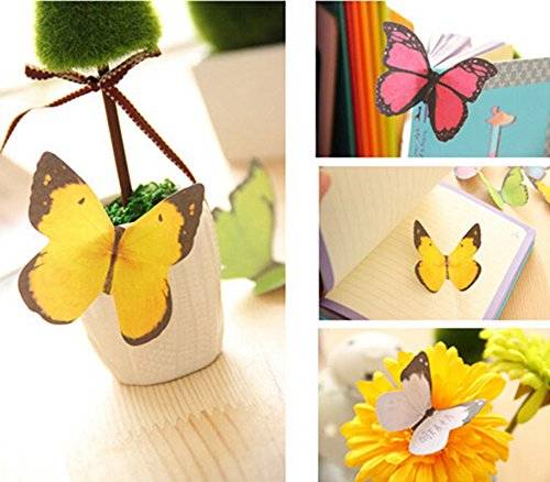 Unique Cute Butterfly Shaped Sticky Notes // 10 FUN & Cool Sticky Post It Notes That Will Transform Your Memory Forever