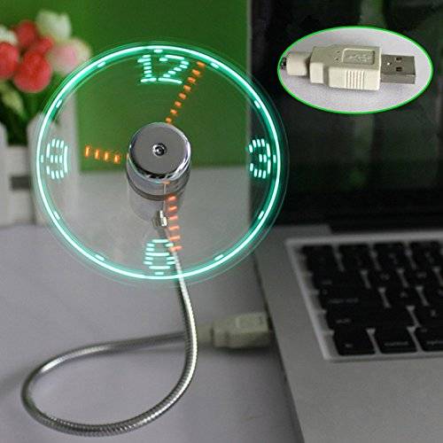 Cool USB Fan With LED Clock Light Gadget // 10 REALLY Cool USB Gadgets That Will Redefine Your USB Slot Forever