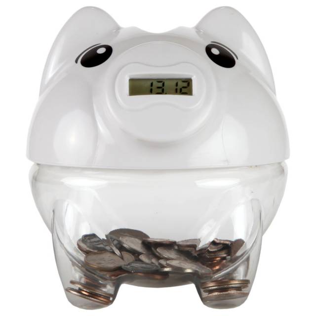 High Tech Digital Piggy Bank With Automatic Coin Counter // 10 UNIQUE & Cool Piggy Banks That Will Guard Your Coins With Their Life