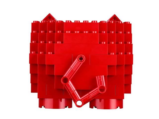 Cute Red LEGO Piggy Coin Bank // 10 UNIQUE & Cool Piggy Banks That Will Guard Your Coins With Their Life