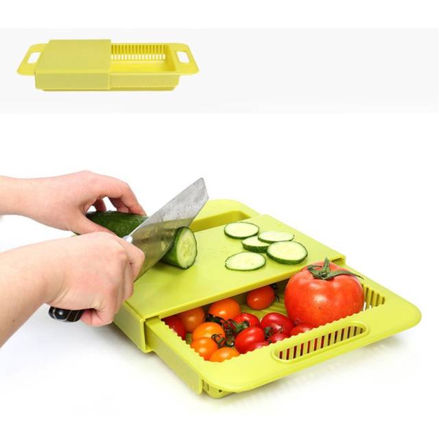 Multifunctional Over The Sink Cutting Board & Colander // 10 BEST Cutting Board Designs To Help You Become The Next Iron Chef