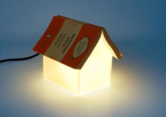 Nighttime Reading Cute House Book Rest Lamp // 10 BOOK Furniture Design Pieces Every Bookworm Should Have