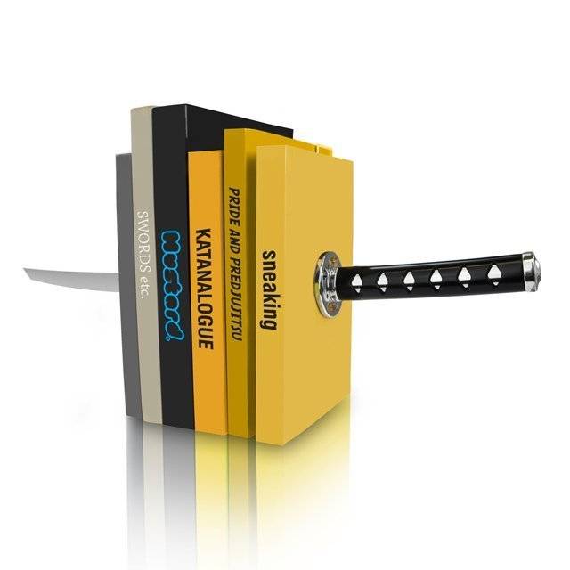 Magic Ninja Katana Bookends // 10 BOOK Furniture Design Pieces Every Bookworm Should Have