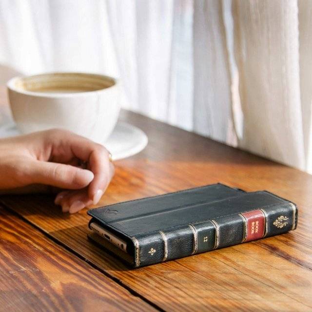 Creative BookBook iPhone Case // 10 BOOK Furniture Design Pieces That Will Transform Your Reading Forever