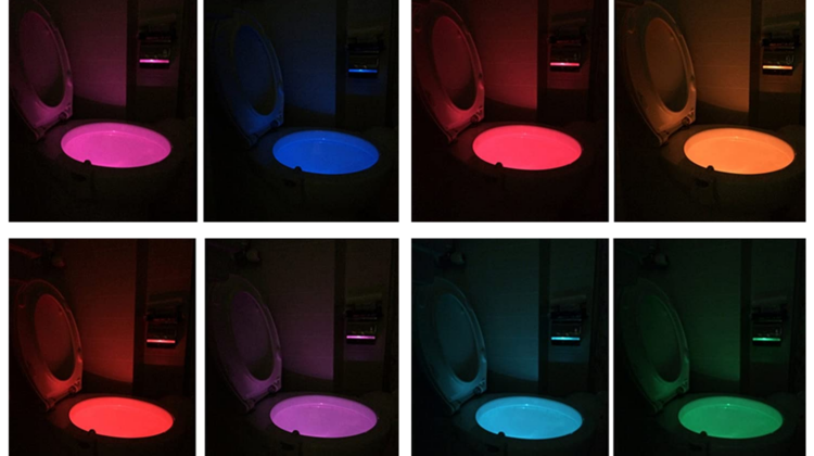 Using the bathroom at night just got easier with the LumiLux toilet light