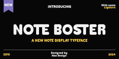 Note Boster Font, by Naa Design