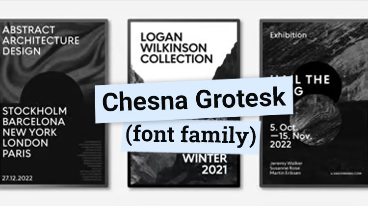 Chesna Grotesk Font Family