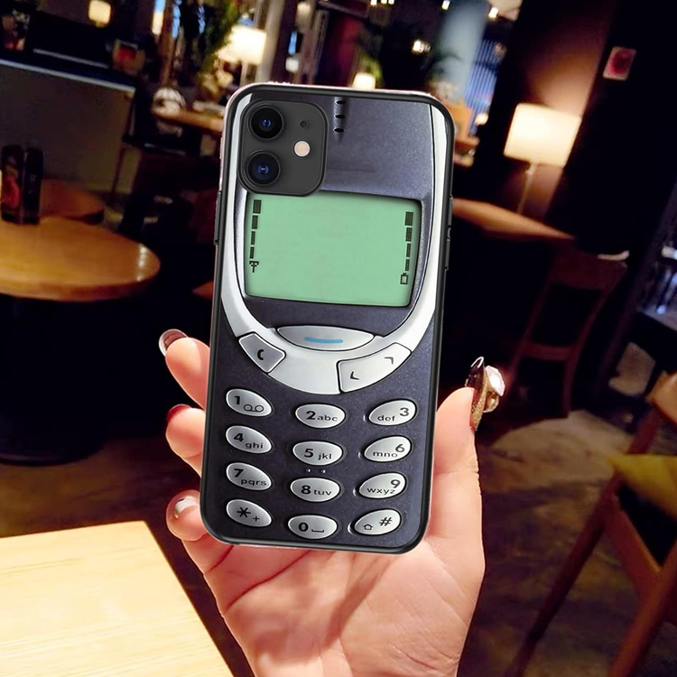 181 Coolest Creative iPhone Cases Make Your Phone Unforgettable Forever 236 For iPhone 13 Pro Retro Case, Shockproof Cool Phone Case Bumper Heavy Duty Finish Protective Cover, TPU Soft Rubber Silicone Cover,phone Case Specially Designed for Cool Women And Trendy Men ( Nokia)