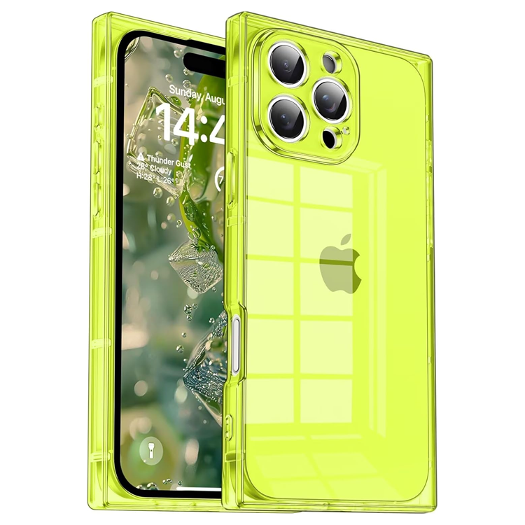 181 Coolest Creative iPhone Cases Make Your Phone Unforgettable Forever 269 Tzomsze Case for iPhone 16 Pro Max Clear Case,Camera Protection & Reinforced Corners TPU Slim Shockproof Case Cover for Women Girls 6.9 inch-Transparent Neon