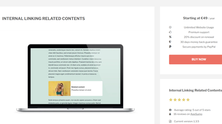 internal linking related contents coupon discount code